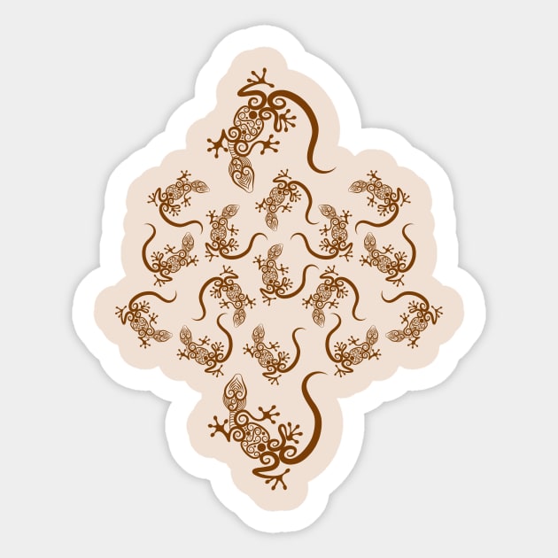 Lizards curl ornament Sticker by tsign703